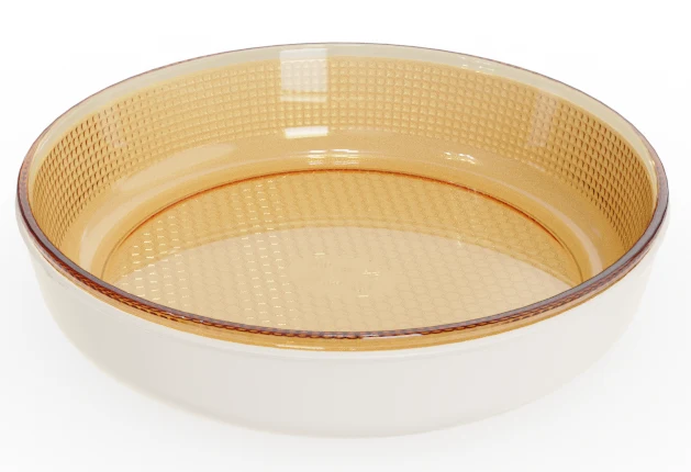 Round Dotted Serving Dish