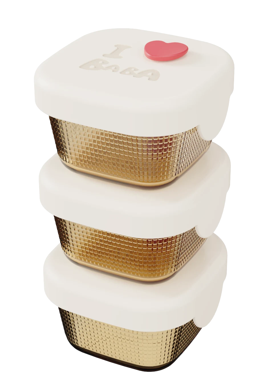 Square Textured Food Container