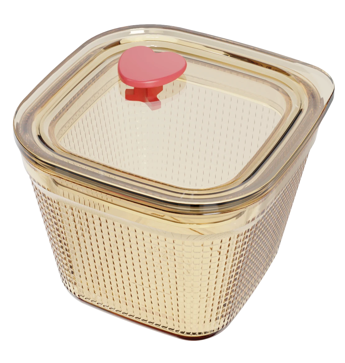 Square Textured Food Container