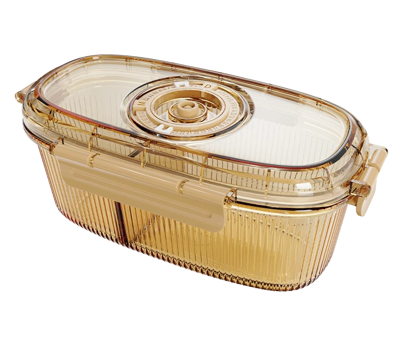 Oval Ribbed Food Container
