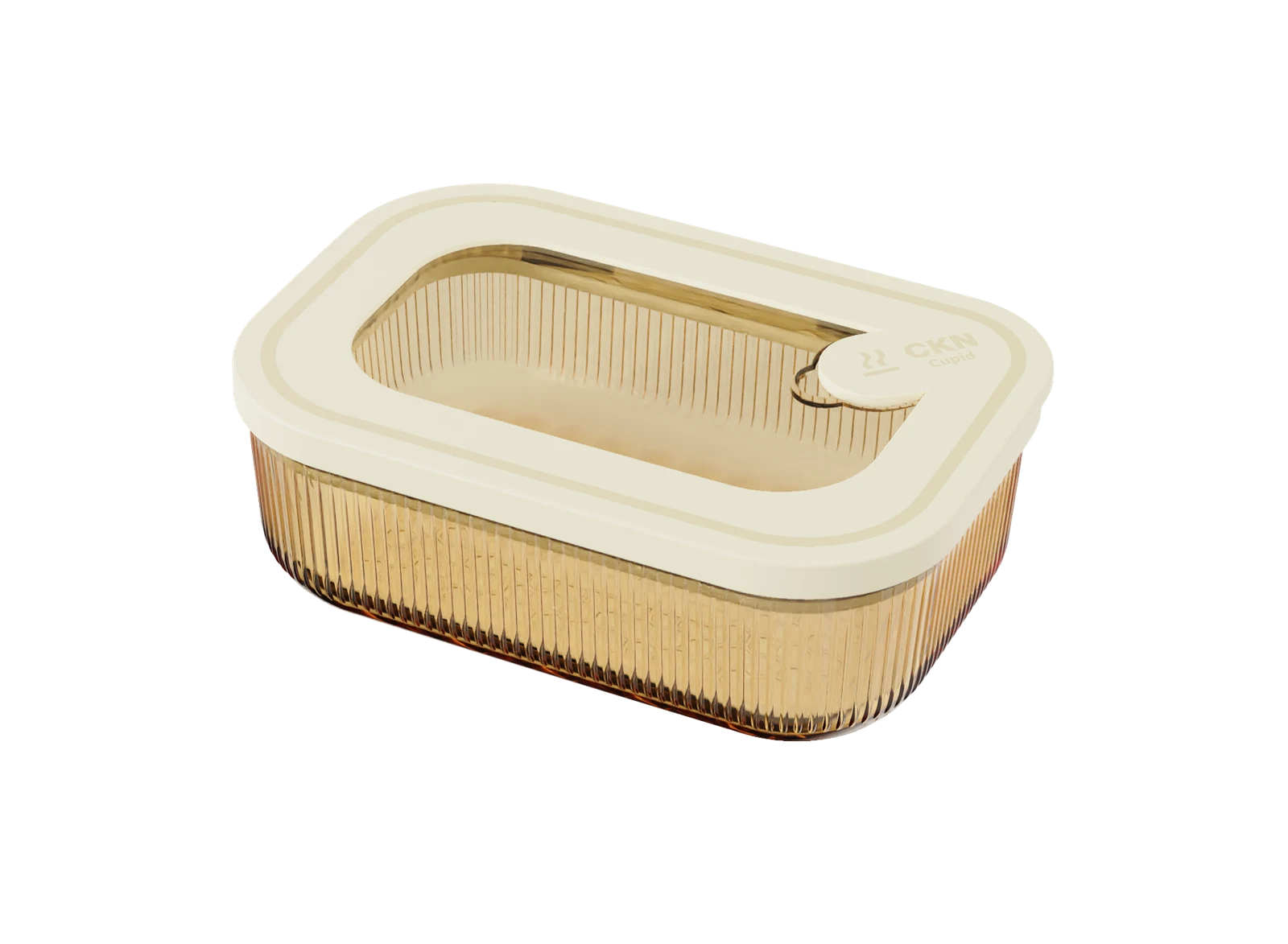 Rectangular Ribbed Food Container