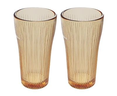 Ribbed Glass Tumbler