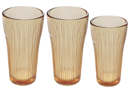 Ribbed Glass Tumbler