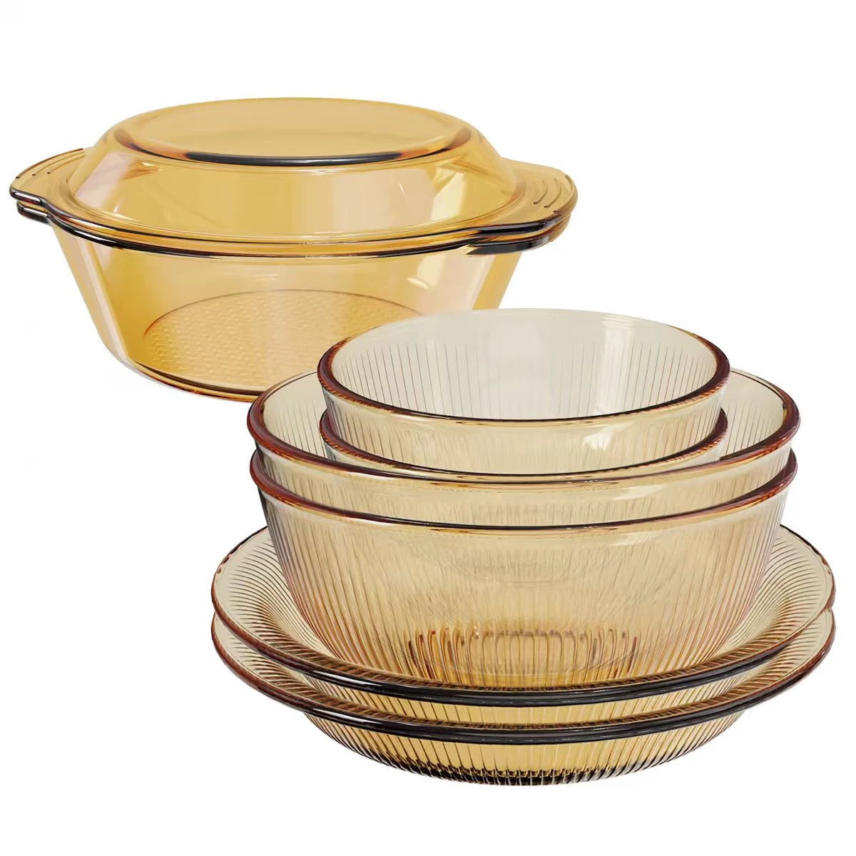 Ribbed Food Container Set