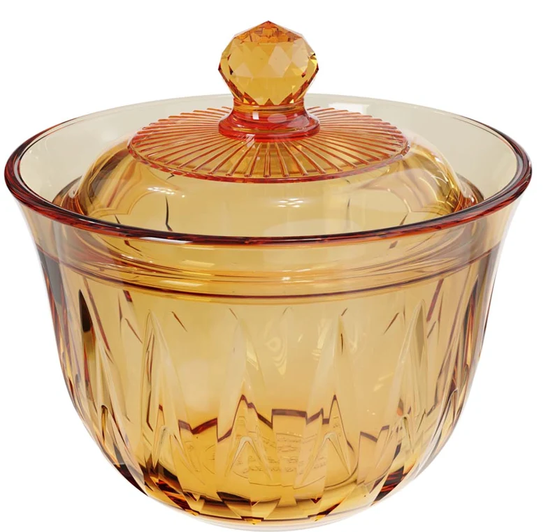 Textured Glass Casserole