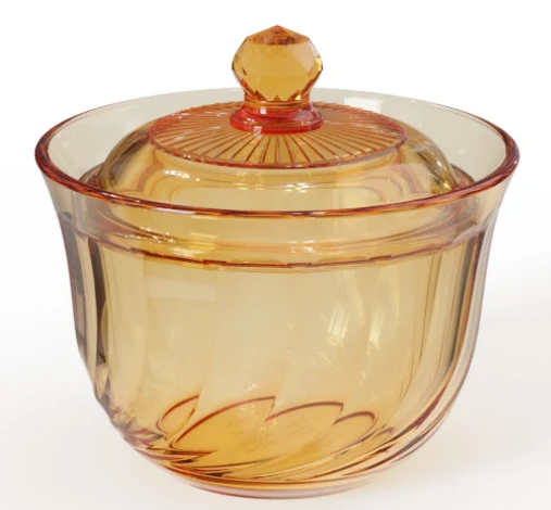 Spiral Glass Casserole