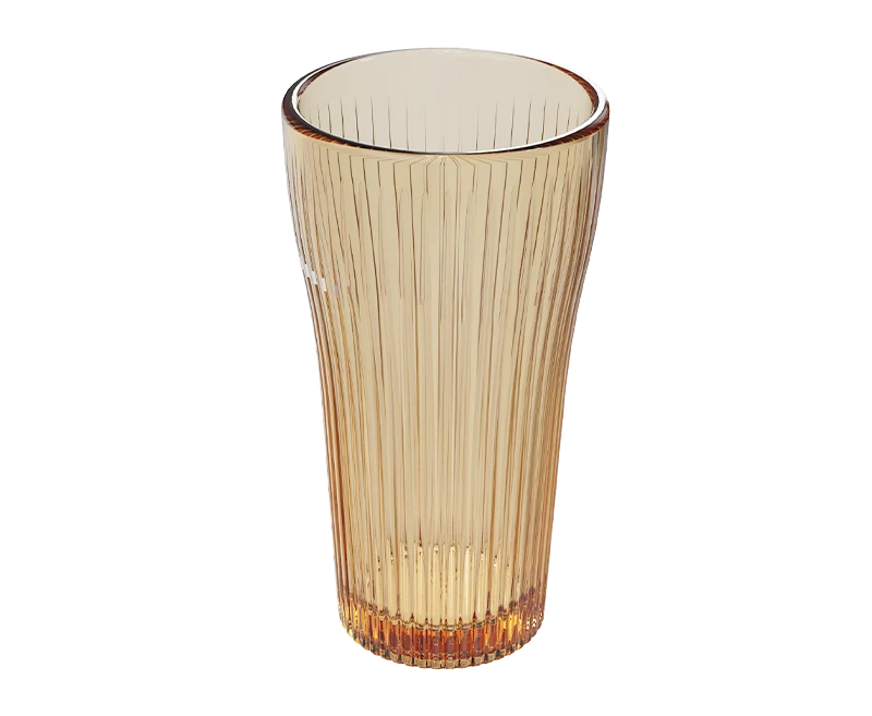 Ribbed Glass Tumbler
