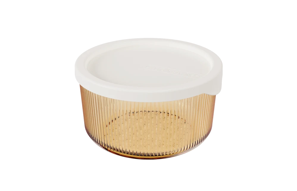 Round Ribbed Food Container