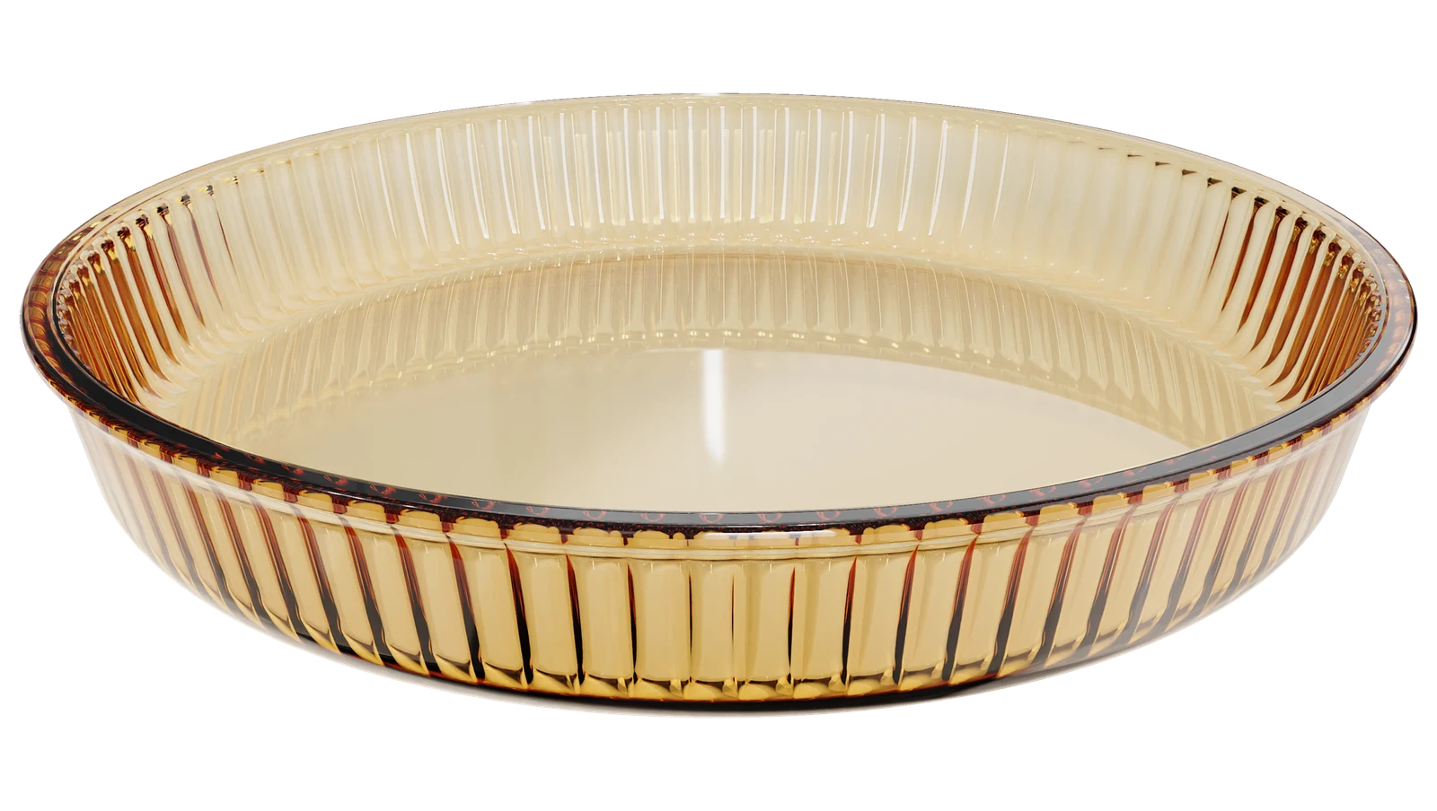 Round Ribbed Baking Dish