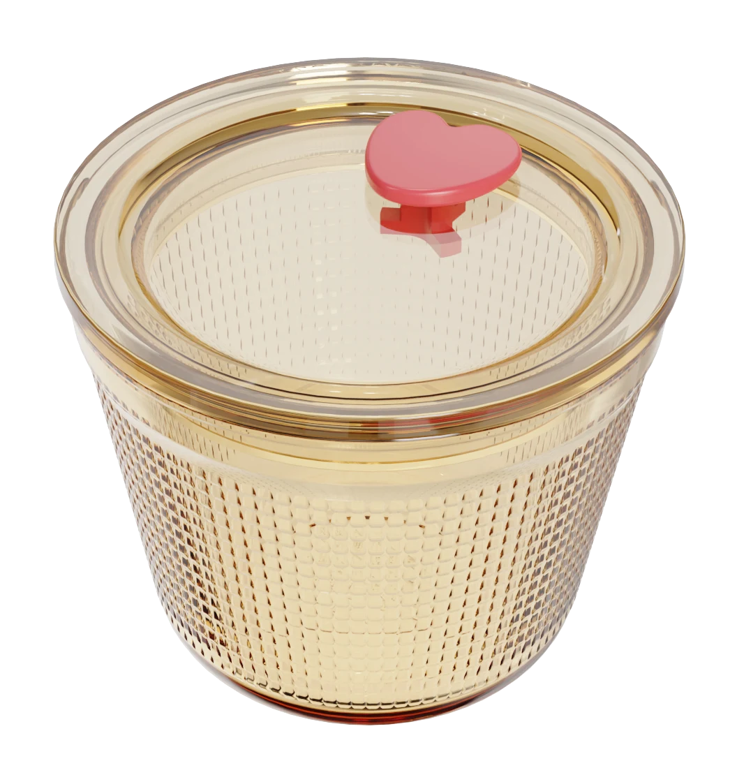 Round Textured Food Container