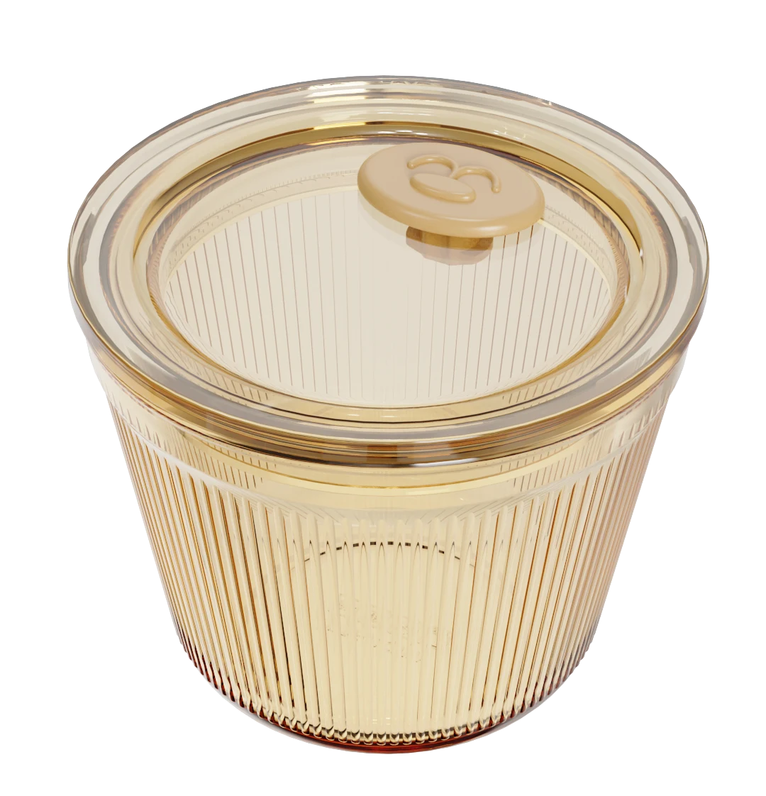 Round Ribbed Food Container