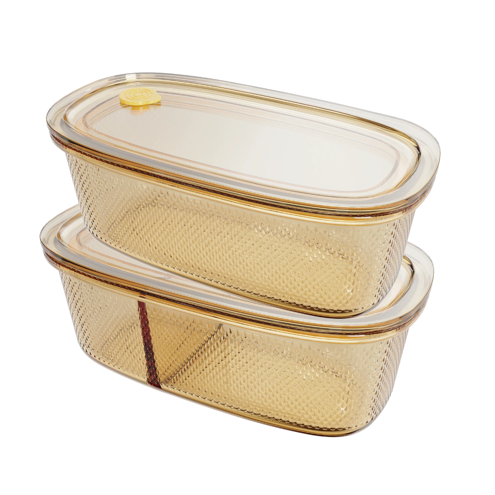 Oval Textured Food Container