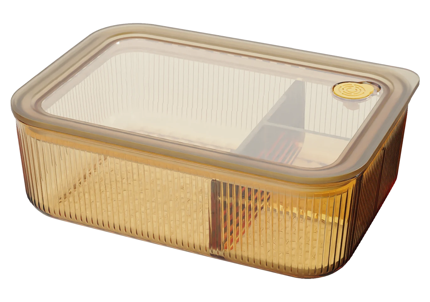 Rectangular Ribbed Food Container