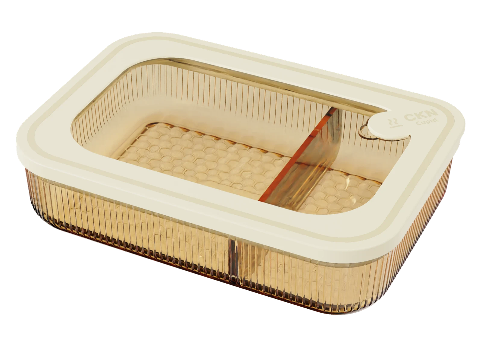 Rectangular Ribbed Food Container