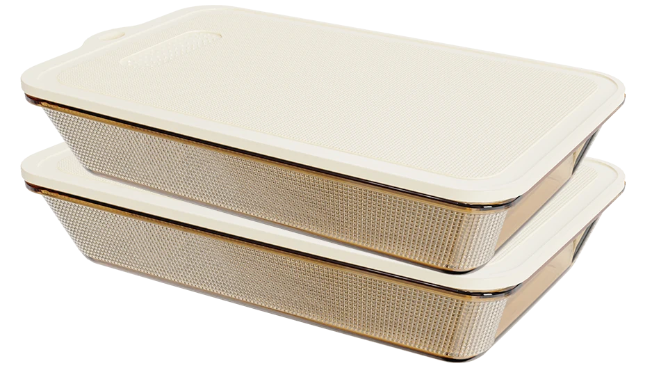 Rectangular Textured Baking Dish Set