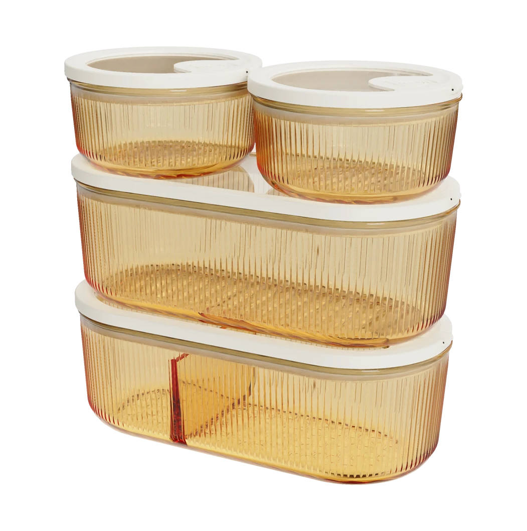 Ribbed Food Container