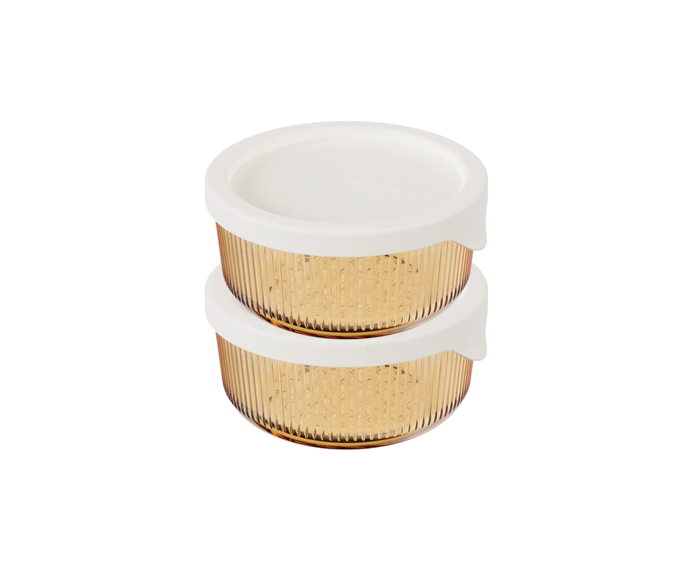 Round Ribbed Food Container