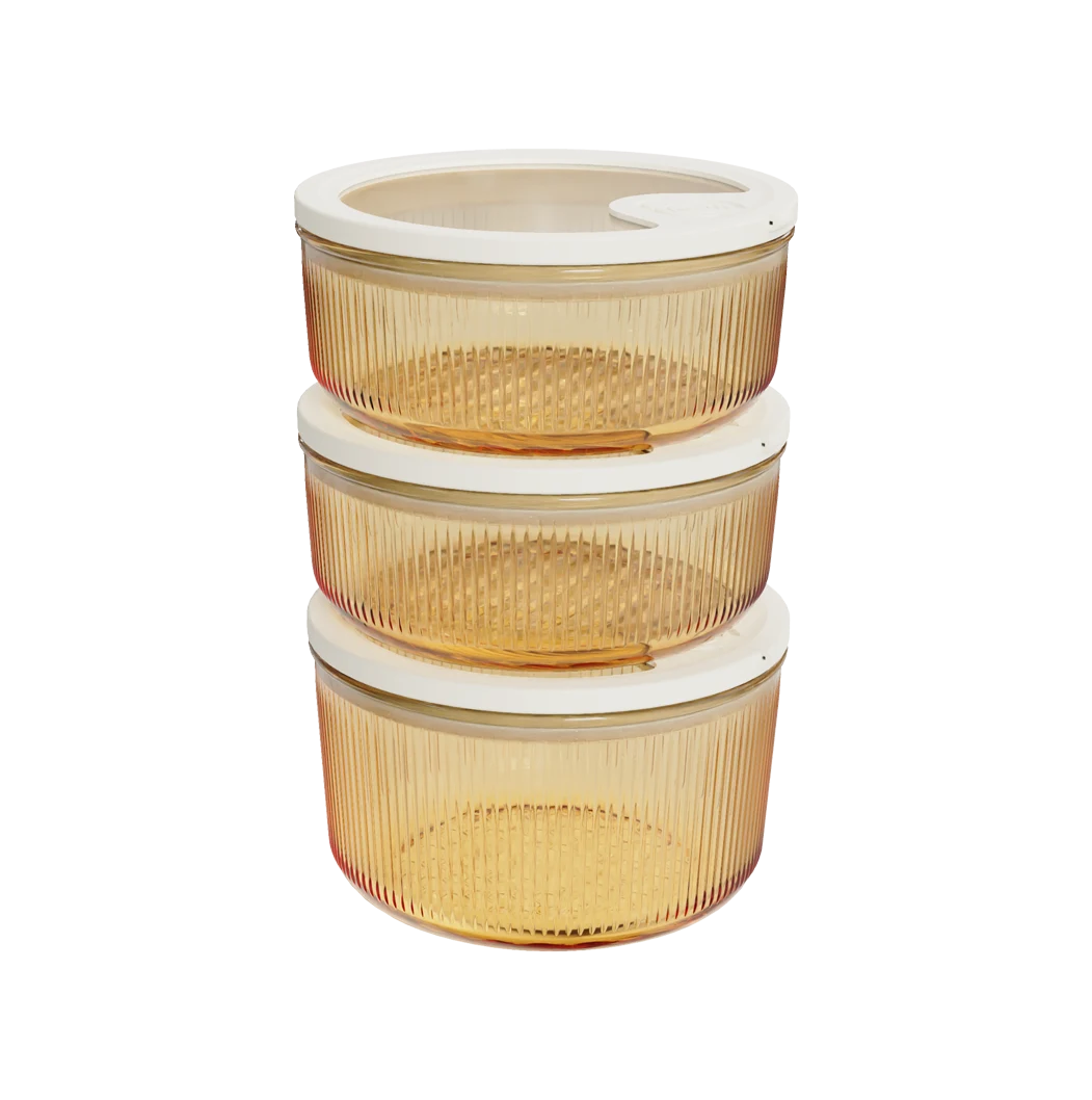 Round Ribbed Food Container