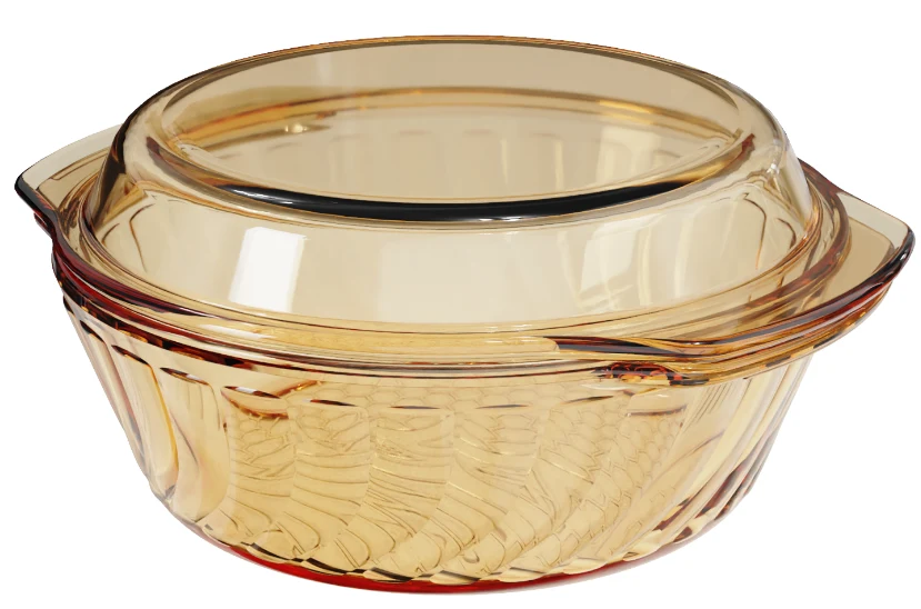Spiral Glass Casserole