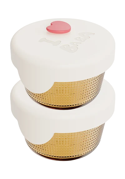 Round Textured Food Container