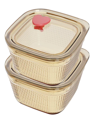 Square Textured Food Container