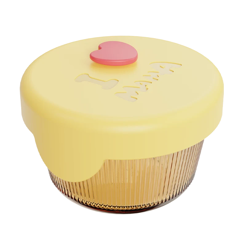 Round Ribbed Food Container