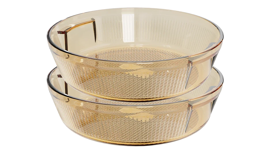 Round Ribbed Baking Dish