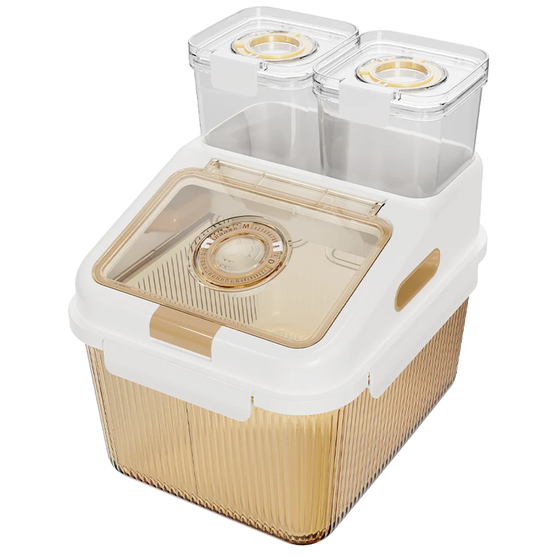 Rectangular Ribbed Storage Container Set