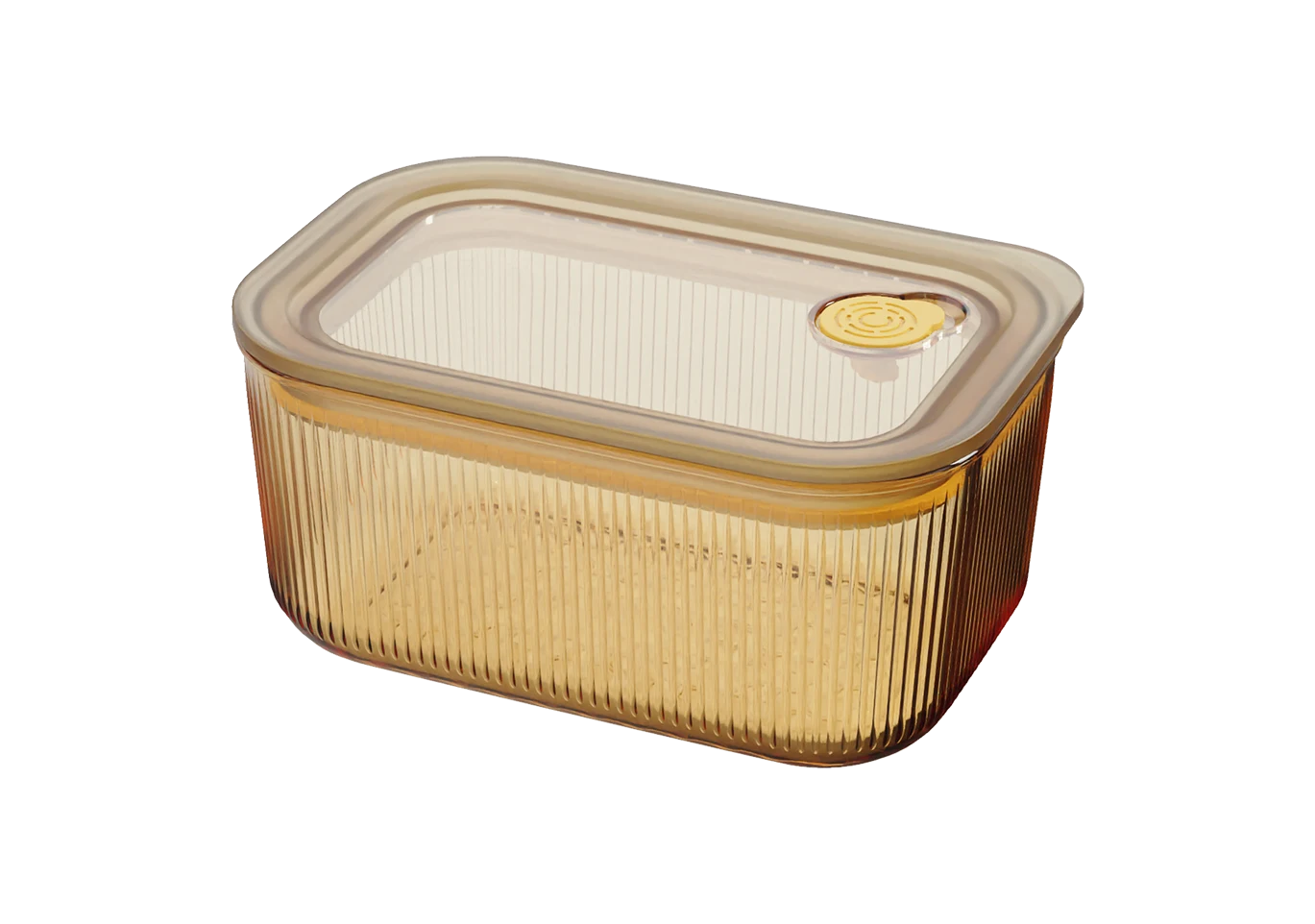Rectangular Ribbed Food Container