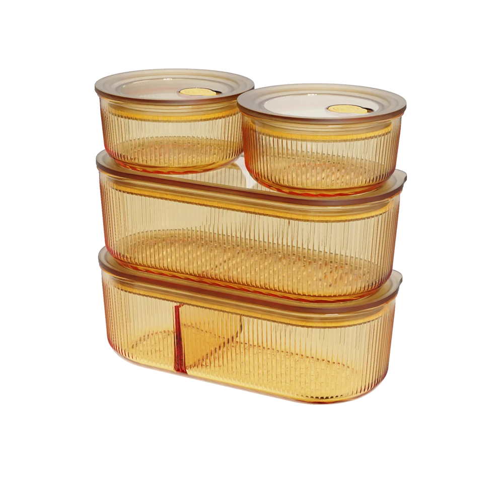 Ribbed Food Container
