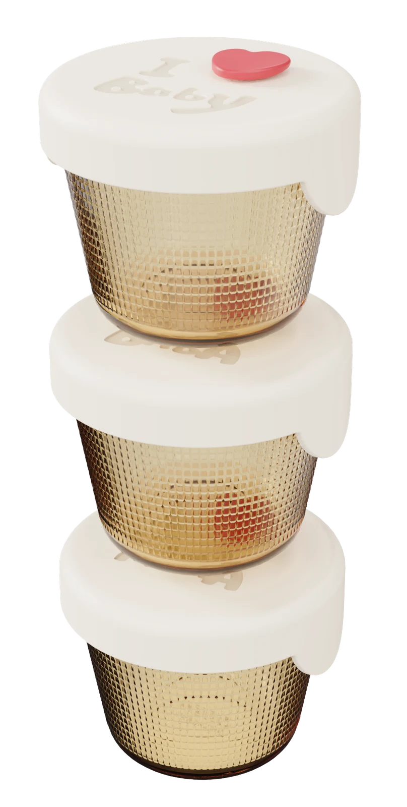 Round Textured Food Container