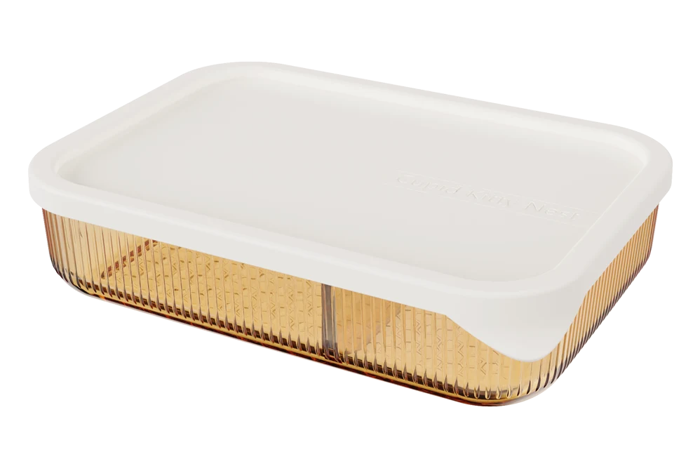 Rectangular Ribbed Food Container
