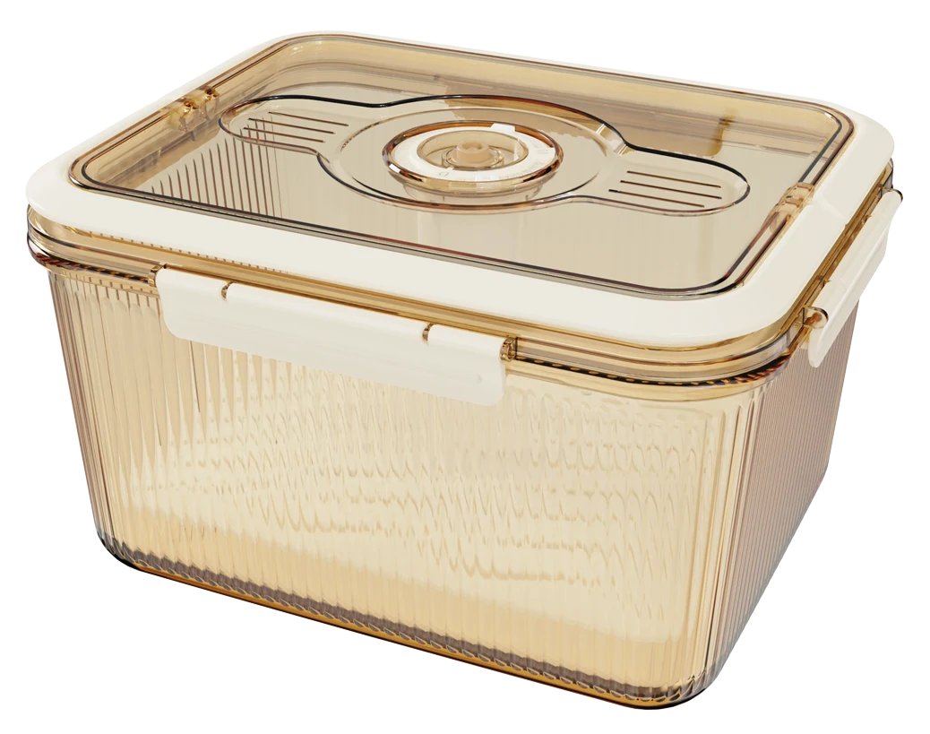 Rectangular Ribbed Storage Container