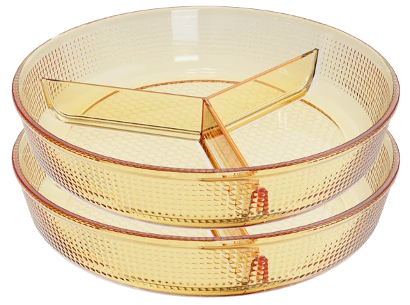 Round Dotted Serving Dish