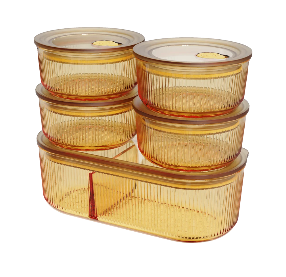 Ribbed Food Container