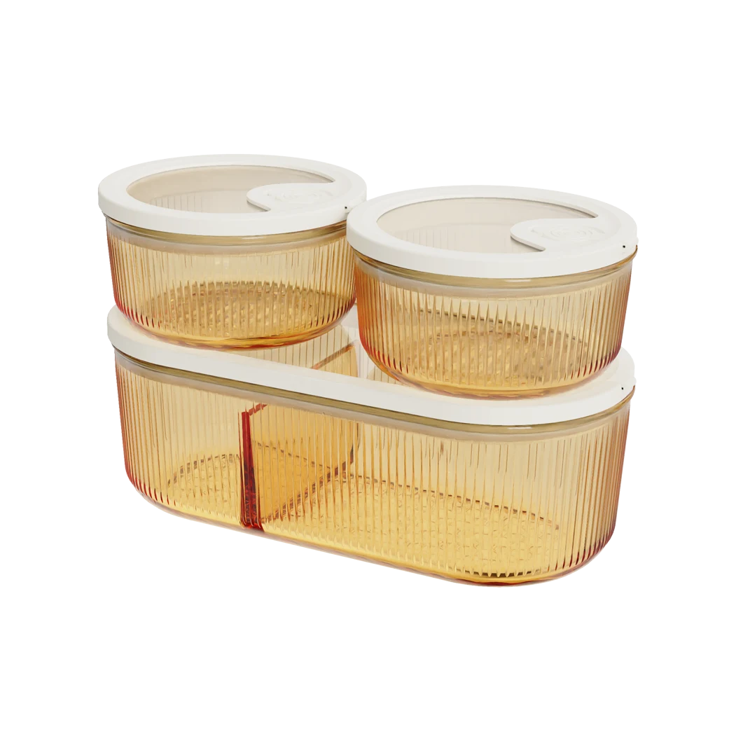 Ribbed Food Container