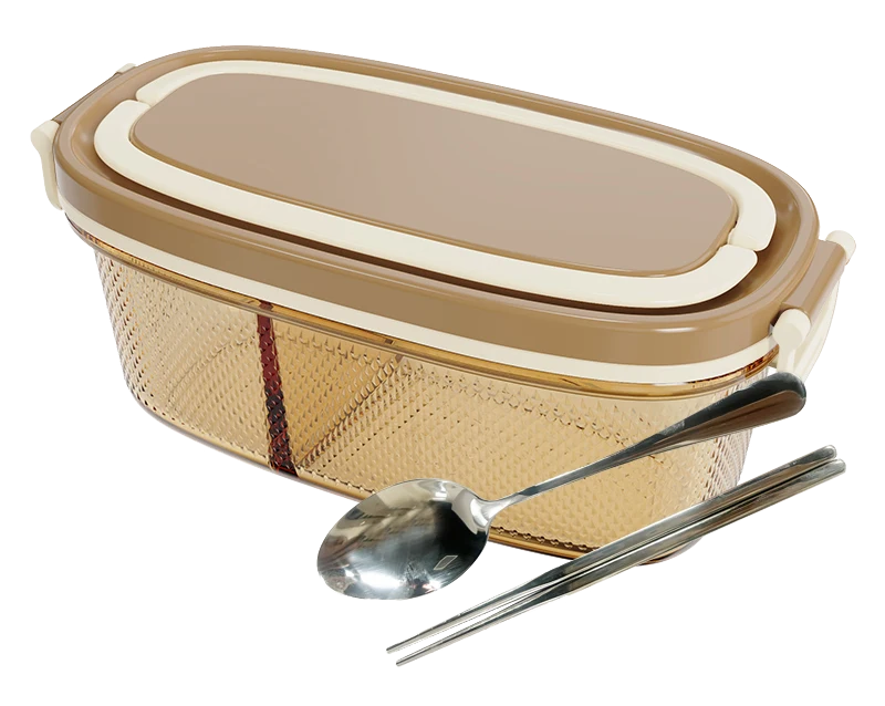 Oval Textured Lunch Container