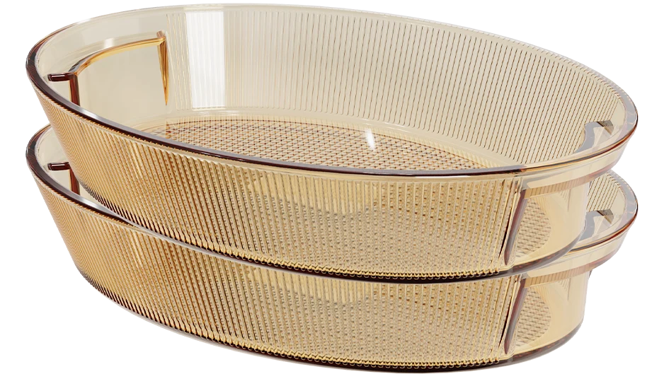 Oval Ribbed Baking Dish