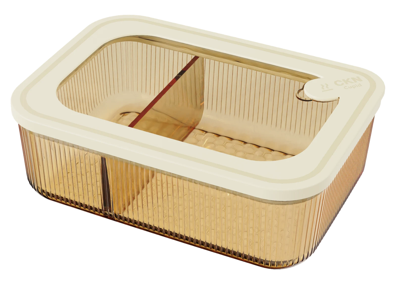 Rectangular Ribbed Food Container