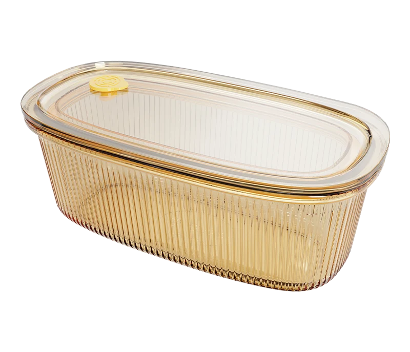 Oval Ribbed Food Container