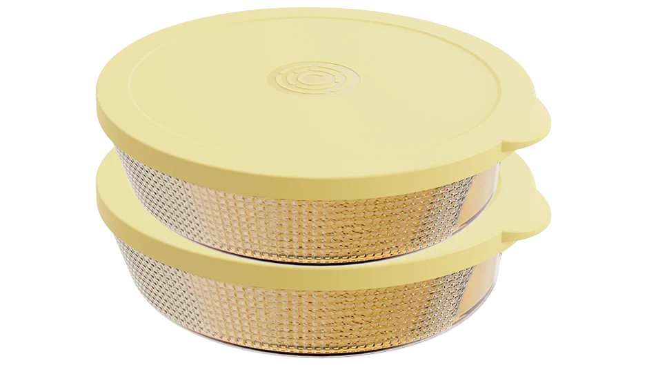 Round Ribbed Baking Dish Set