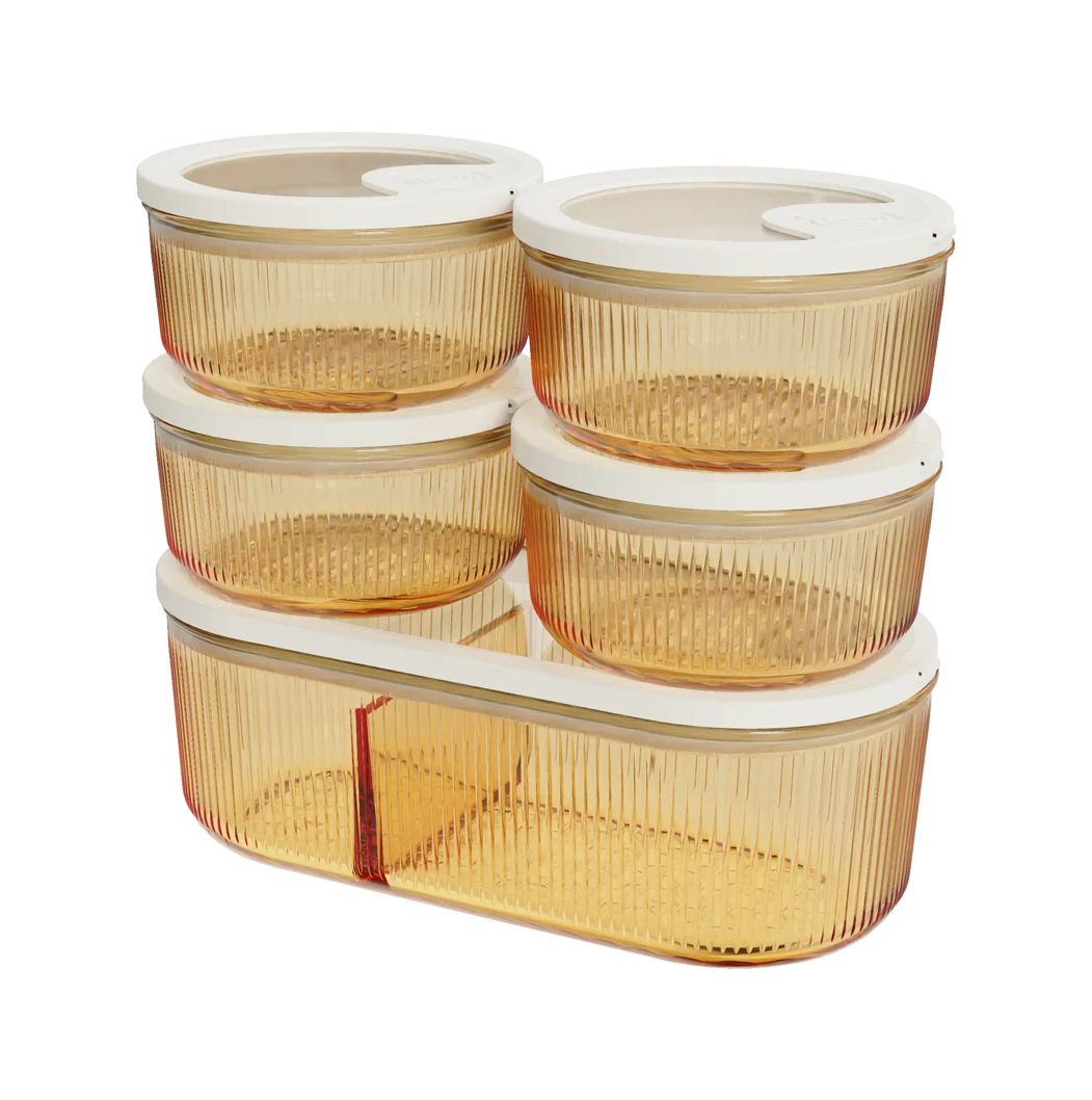 Ribbed Food Container