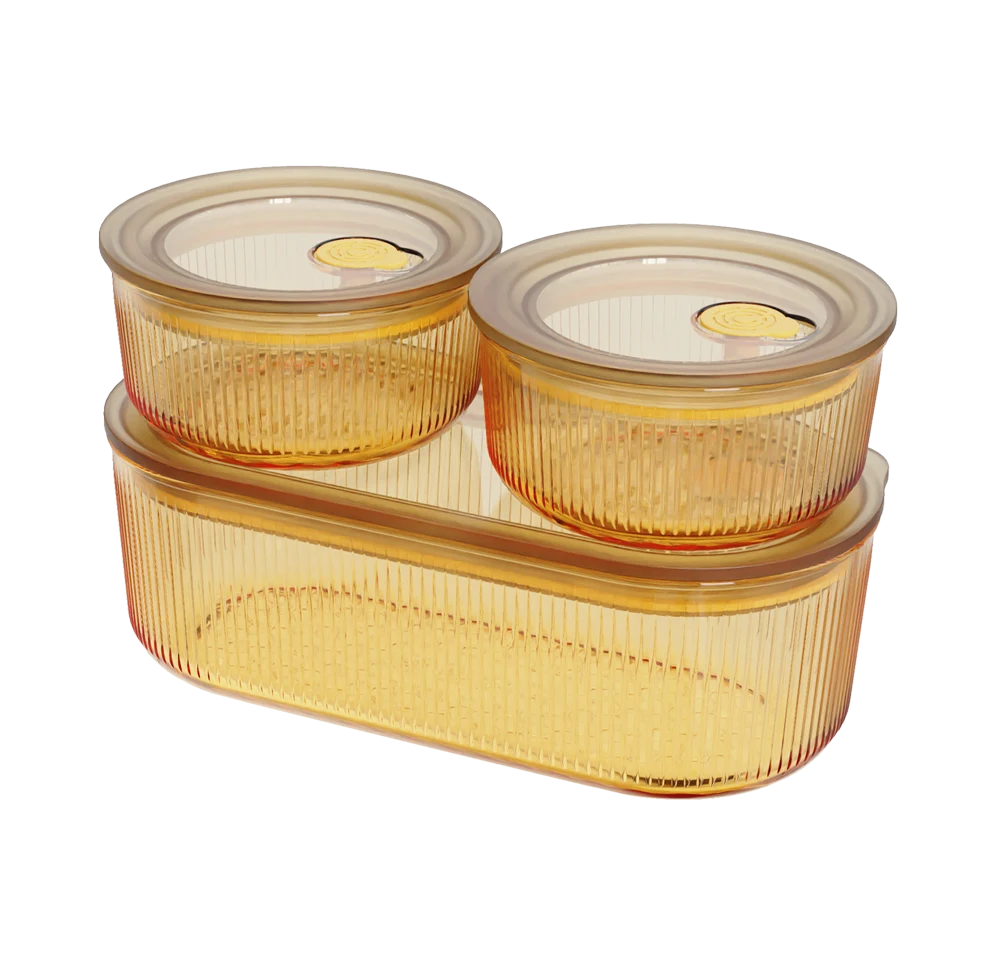 Ribbed Food Container