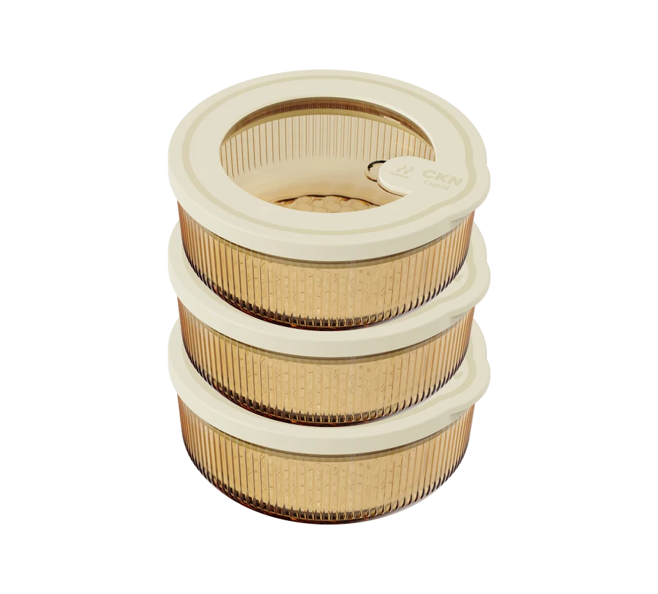 Round Ribbed Food Container