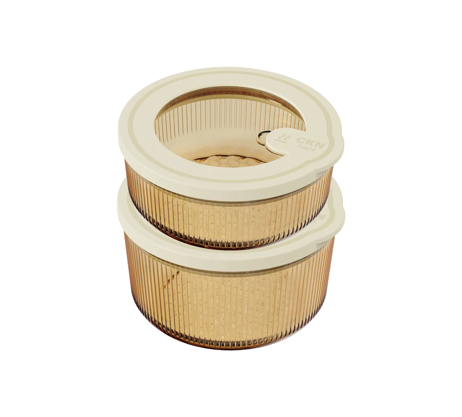 Round Ribbed Food Container