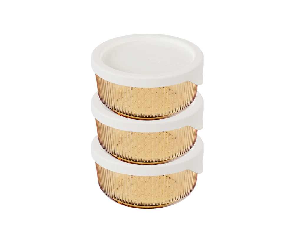 Round Ribbed Food Container