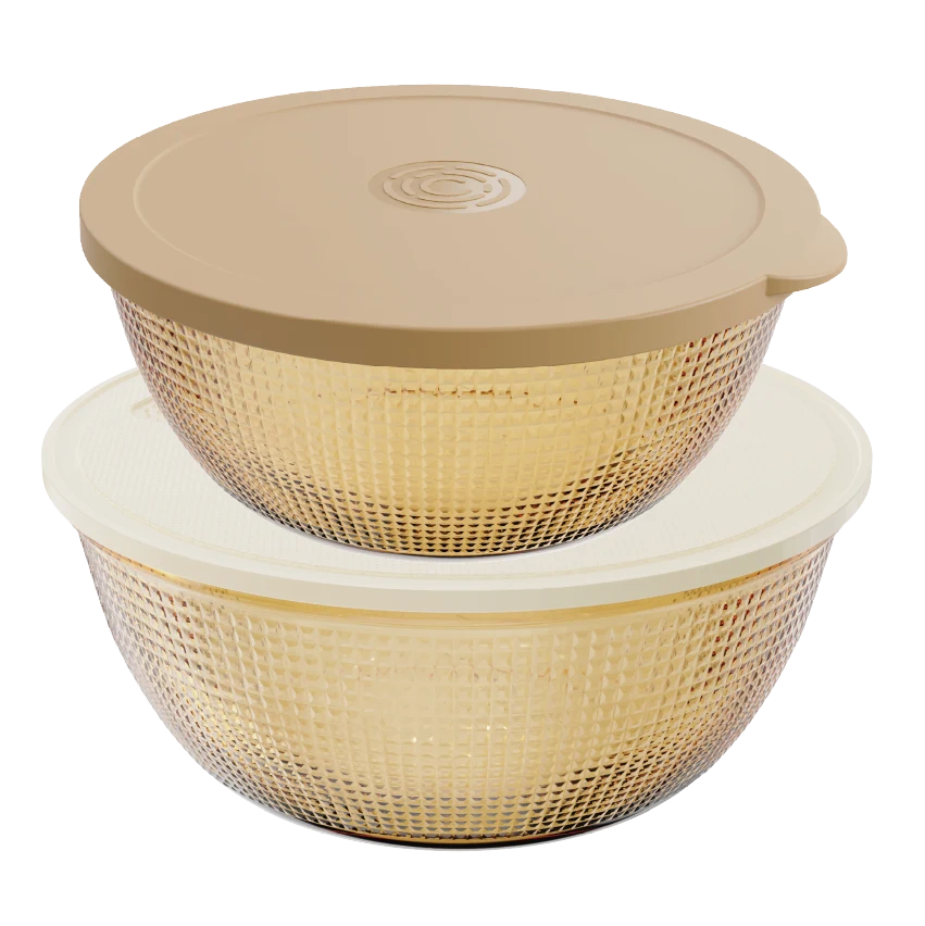 Textured Serving Bowl Set