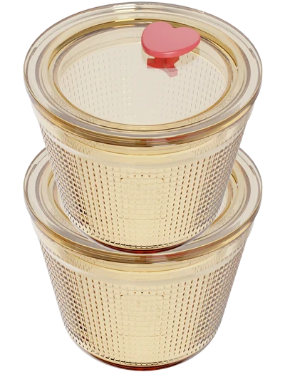 Round Textured Food Container