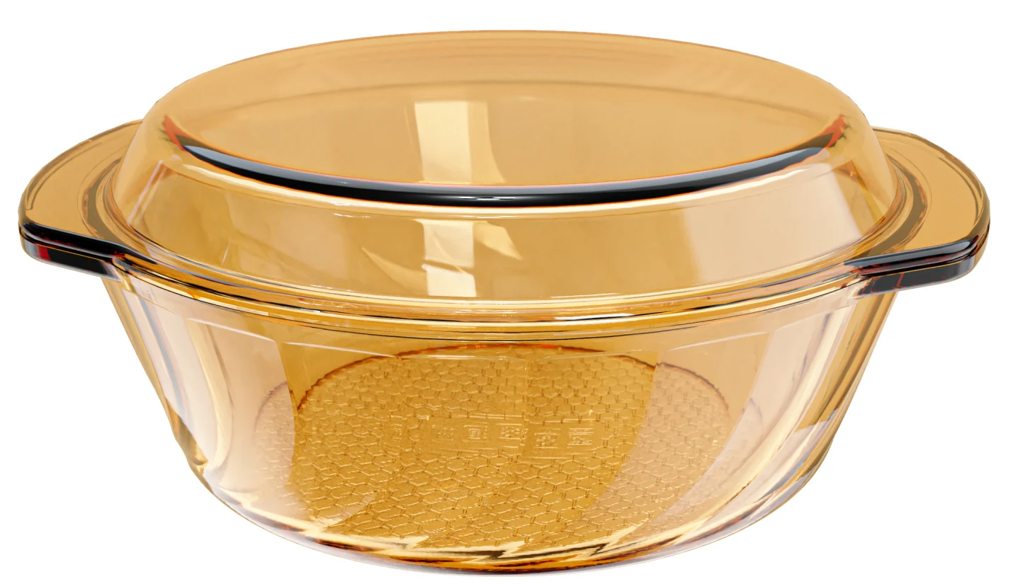 Spiral Glass Casserole