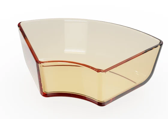 Fan-shaped Small Serving Dish